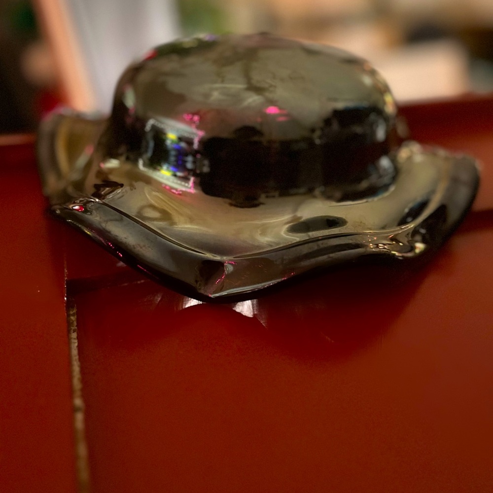 Traditional blown Spanish bowl in purple - Picture 7 of 8